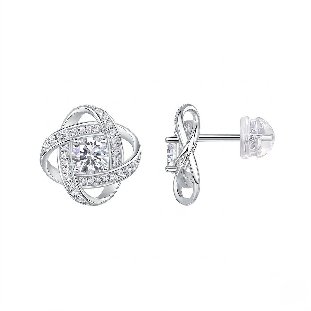 Twist Knot Stud Earrings