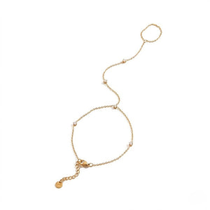 Sparkling CZ Finger Bracelet