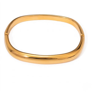 Oval Hinged Bangle Bracelet
