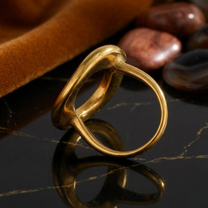 Hollow Oval Statement Ring