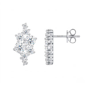 Cascading Round Stone S925 Studs