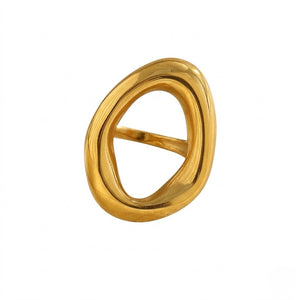 Hollow Oval Statement Ring