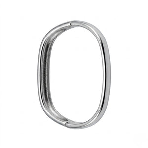 Oval Hinged Bangle Bracelet