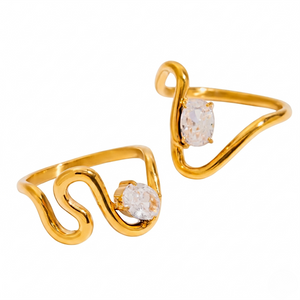 Gold ring — Gold Gemstone Ring by J.Collins
