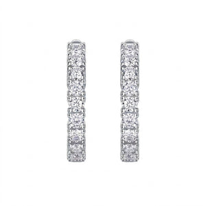 Moissanite VVS Diamond Huggie Earrings