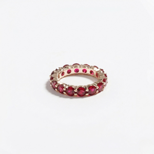 Gold ring — 14K Yellow Gold Lab Ruby Ring by J.Collins
