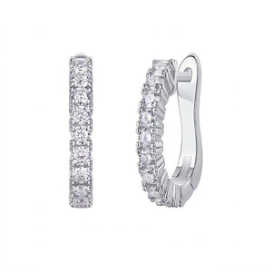 Moissanite VVS Diamond Huggie Earrings
