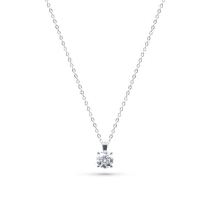 Diamond necklace on a white background-Solara-Pendant-Necklace-JCollins