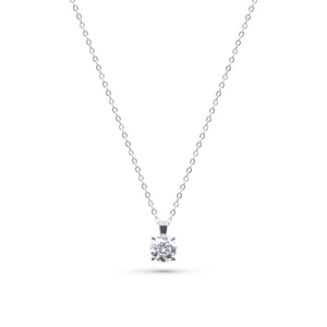 Diamond necklace on a white background-Solara-Pendant-Necklace-JCollins