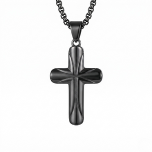 Pendant — Midnight Shield Cross by J.Collins
