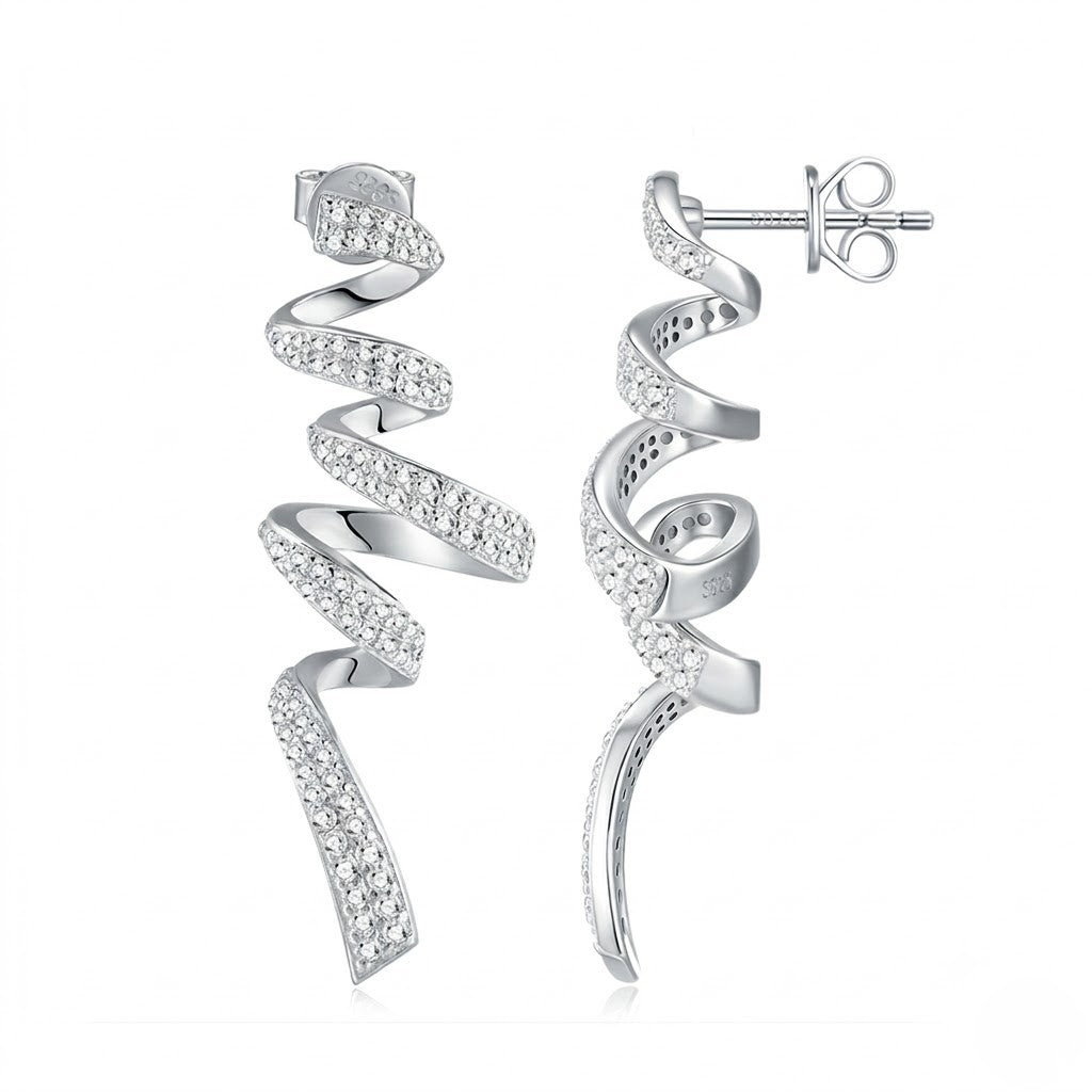 Spiral Drop Earrings