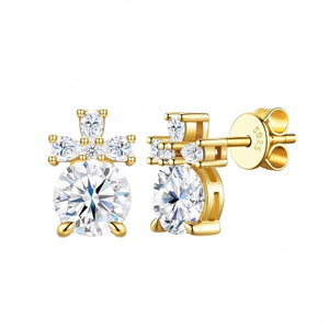 Elegant Solitaire Post Earrings