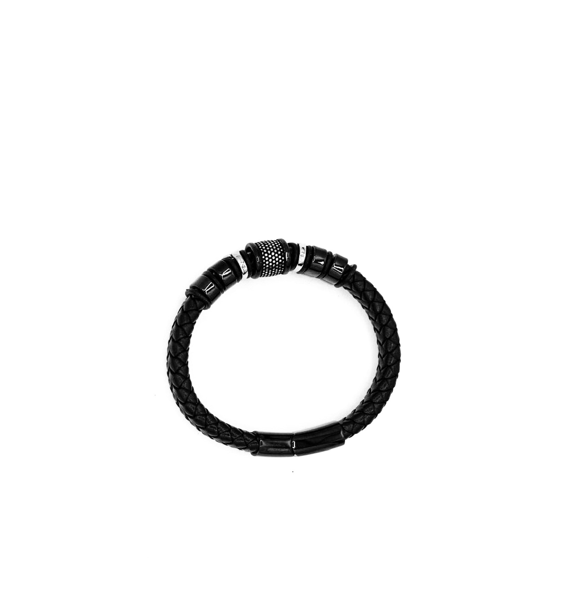 Forge Bead Leather Bracelet