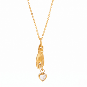 Pendant — Heart Stone Charm Pendant by J.Collins