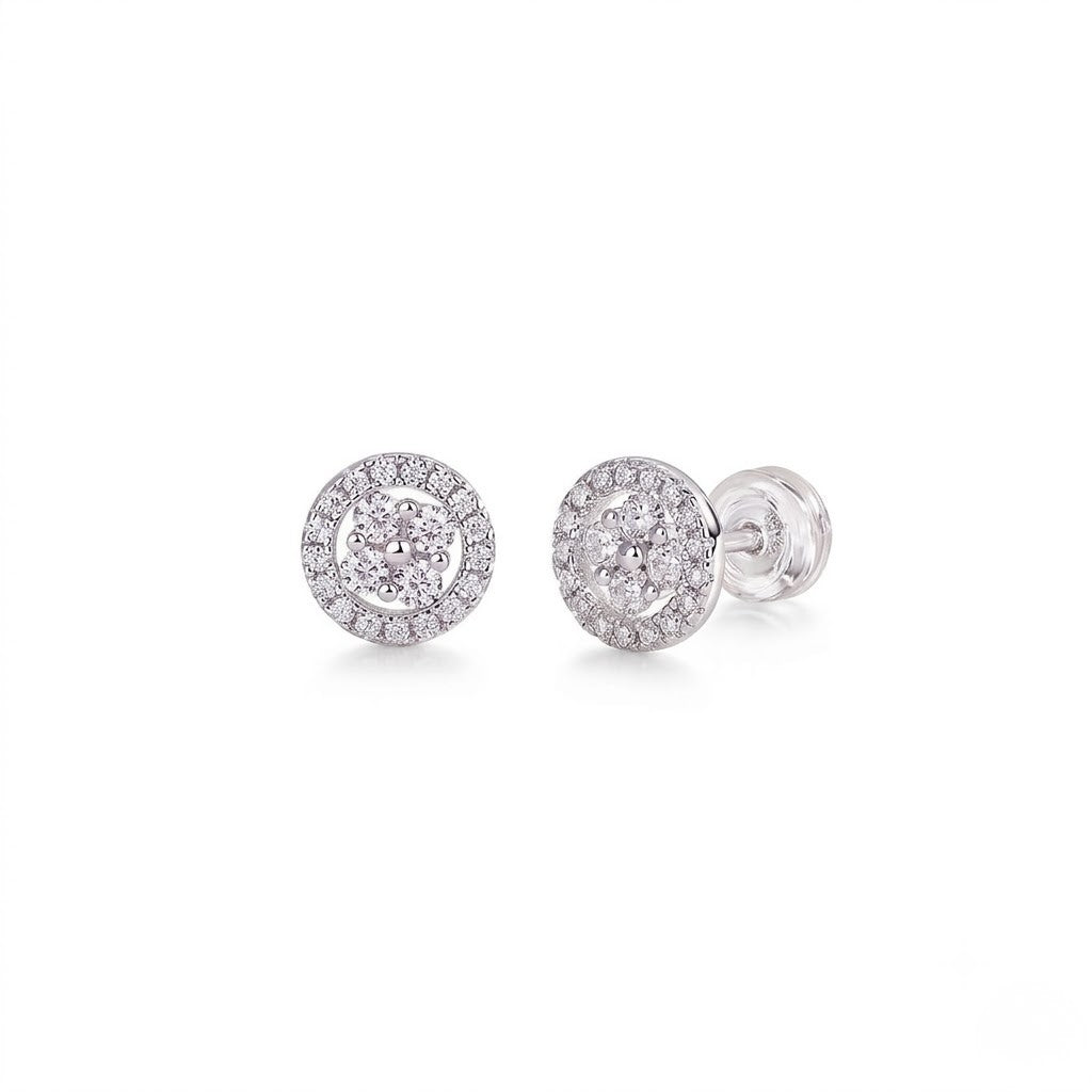 Vintage Round Stud Earrings