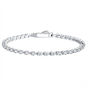 3.0mm Round-Cut Stone Tennis Bracelet
