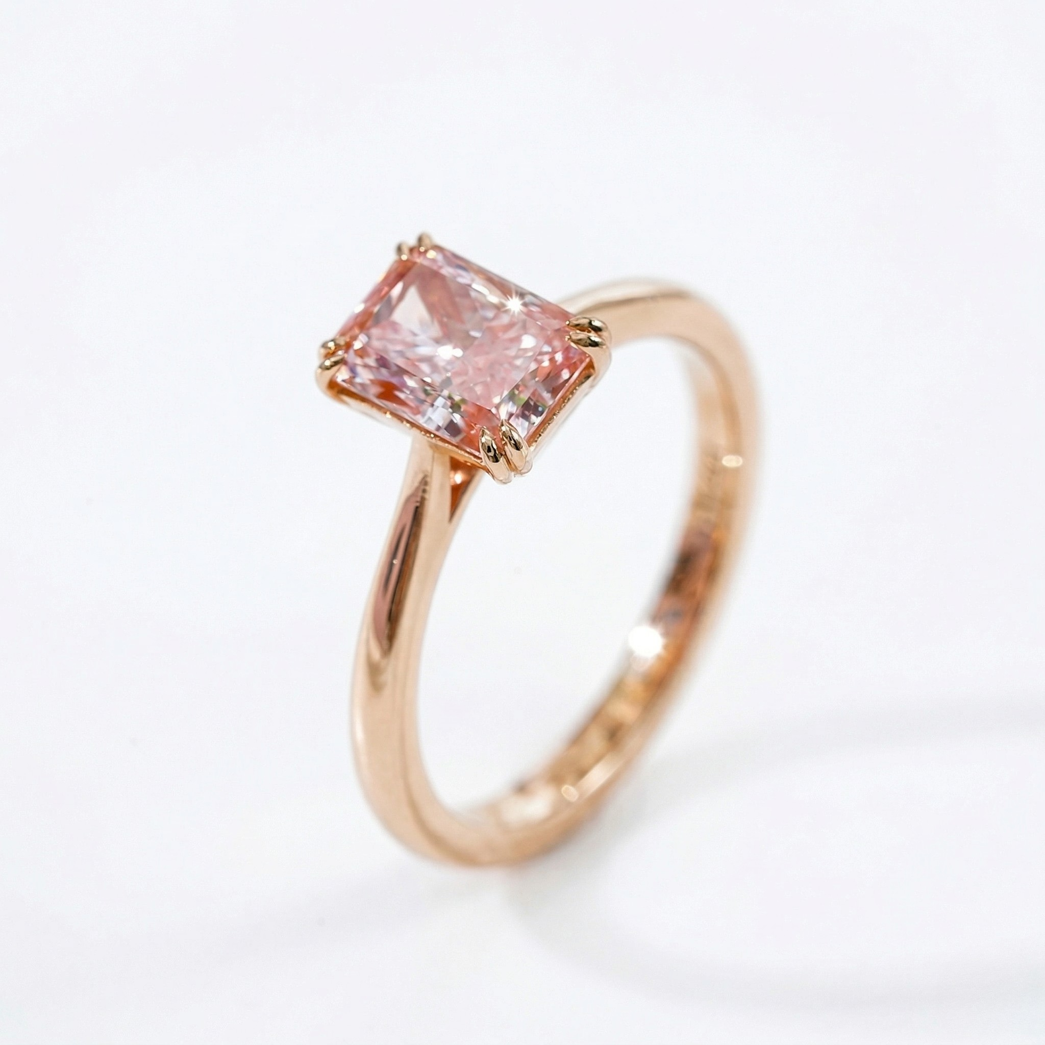 Gold ring — 18K Rose Gold Lab Diamond Ring 1.14ct by J.Collins