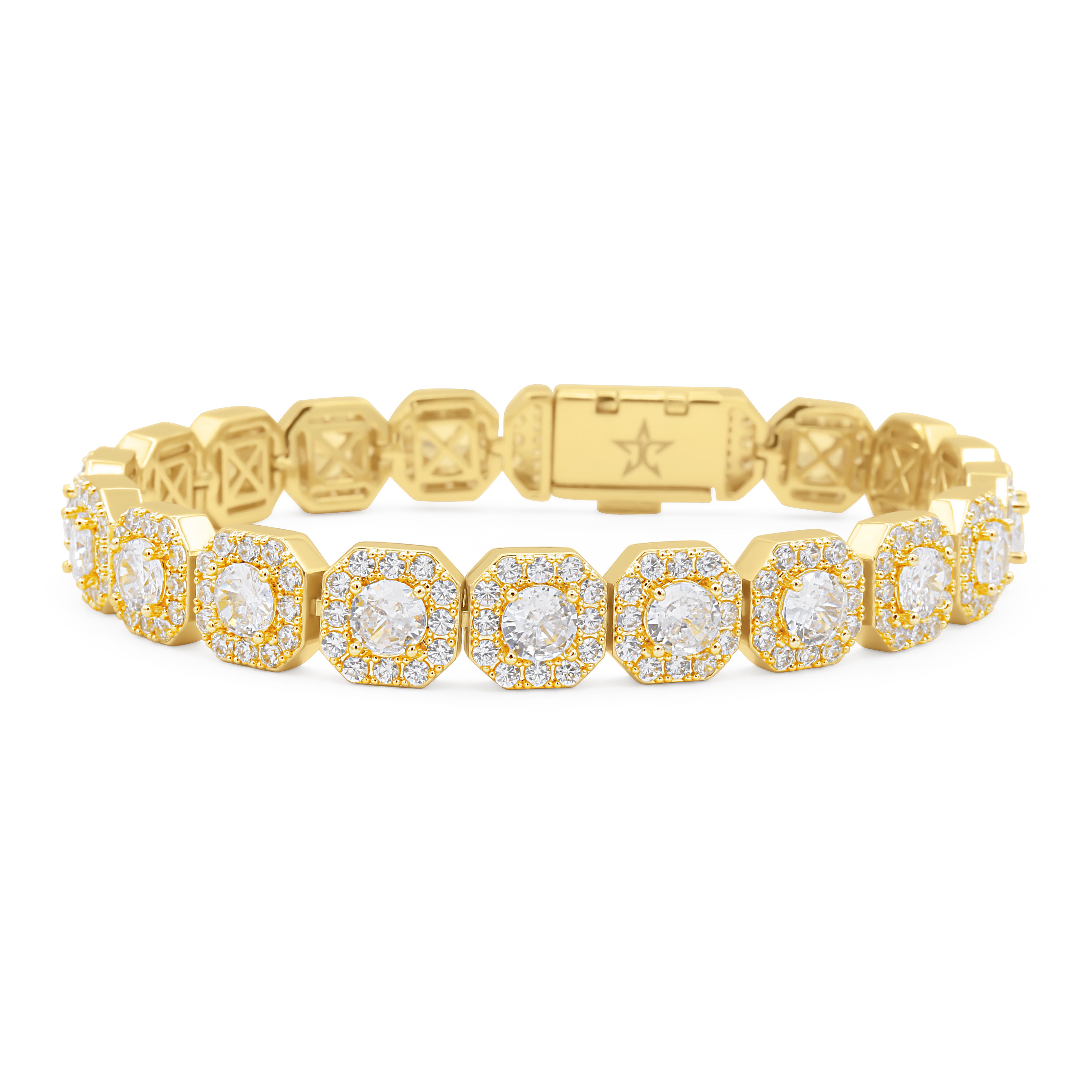 Gold tennis bracelet — Tennis Bracelet 10mm (Gold) by J.Collins