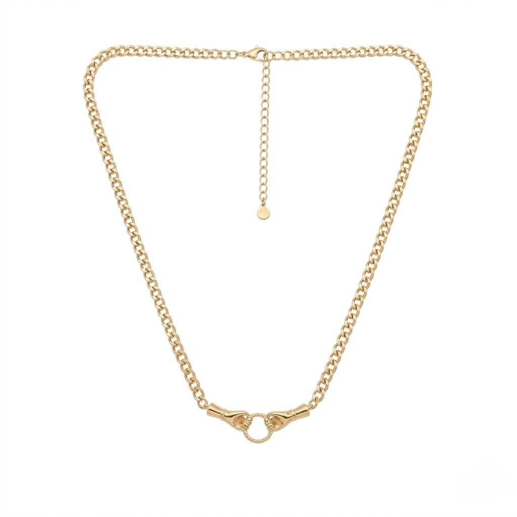 Interlocking Loop Choker Necklace
