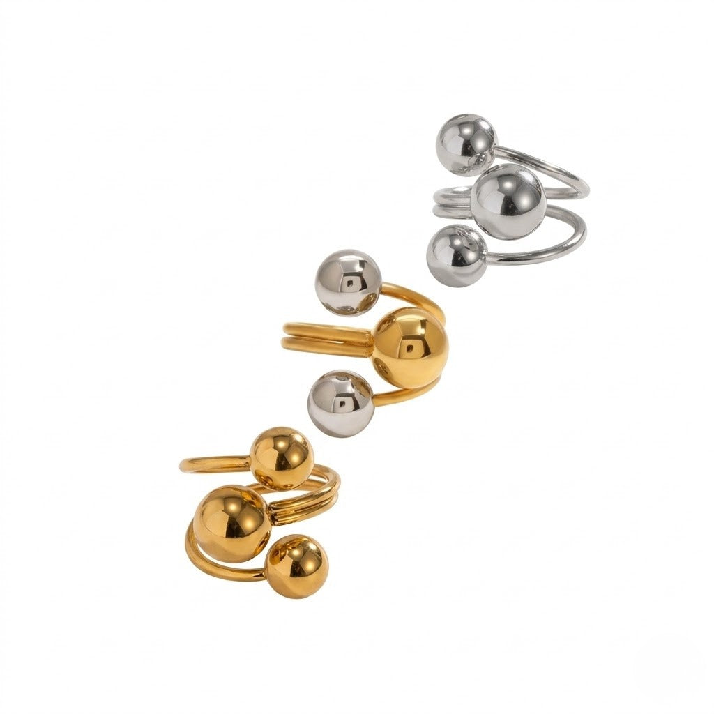 Multi Sphere Wrap Ring