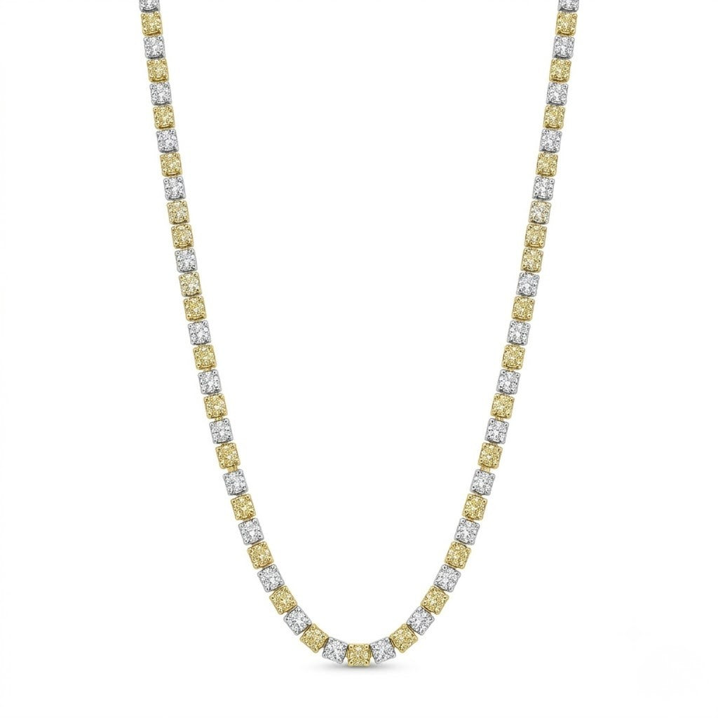 Italian Two Tone Bead Necklace