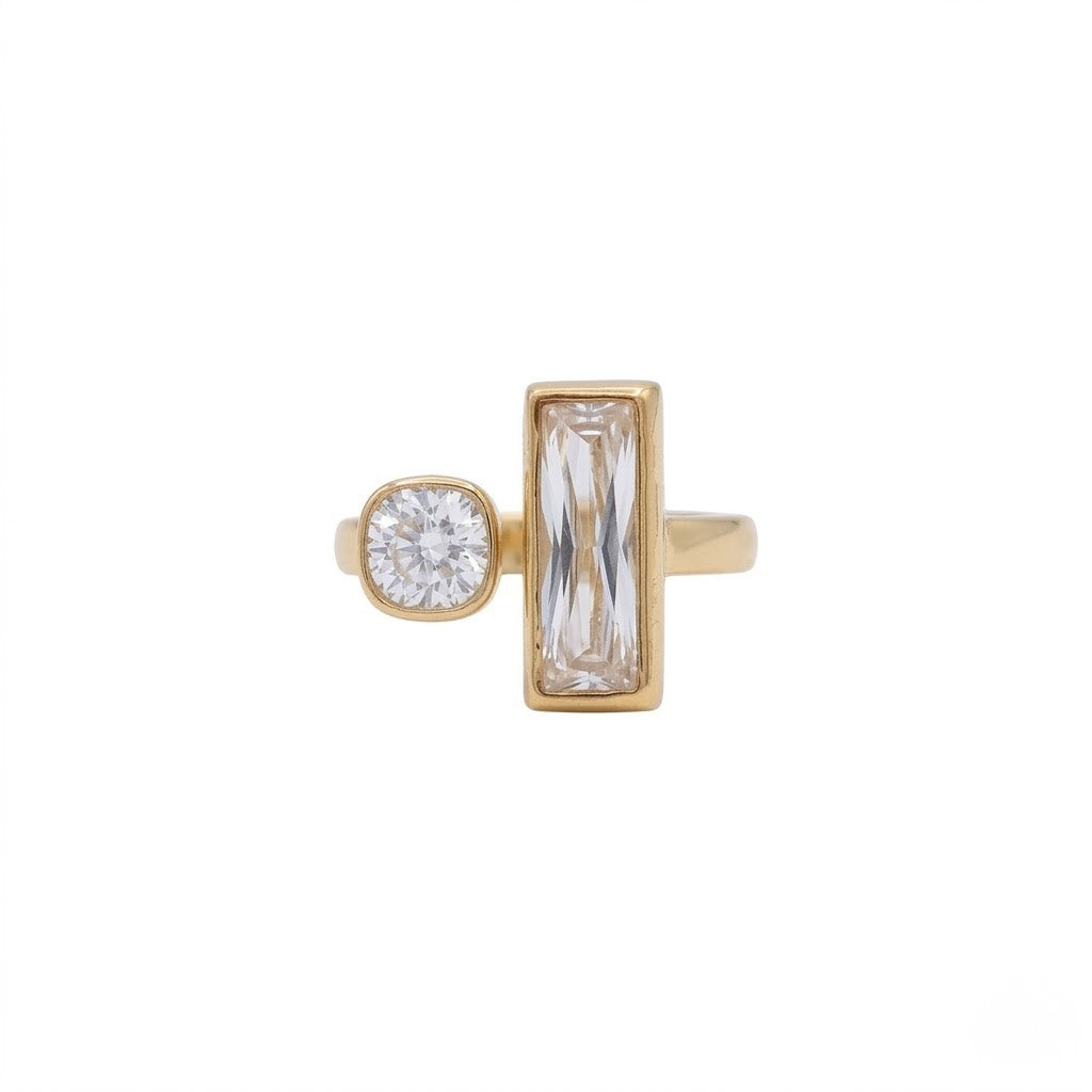 Parallel Baguette Solitaire Ring