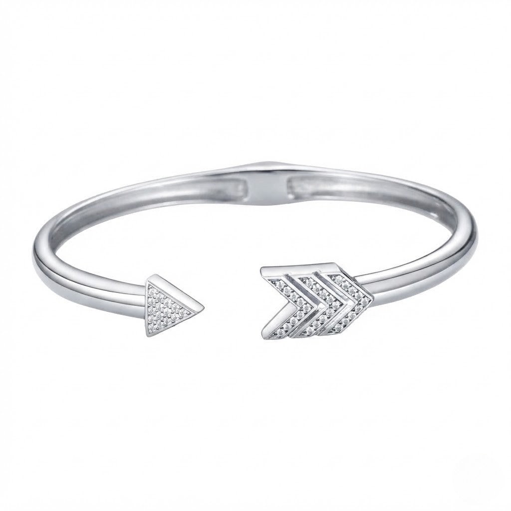 Dual Arrow S925 Moissanite CZ Diamond Bracelet