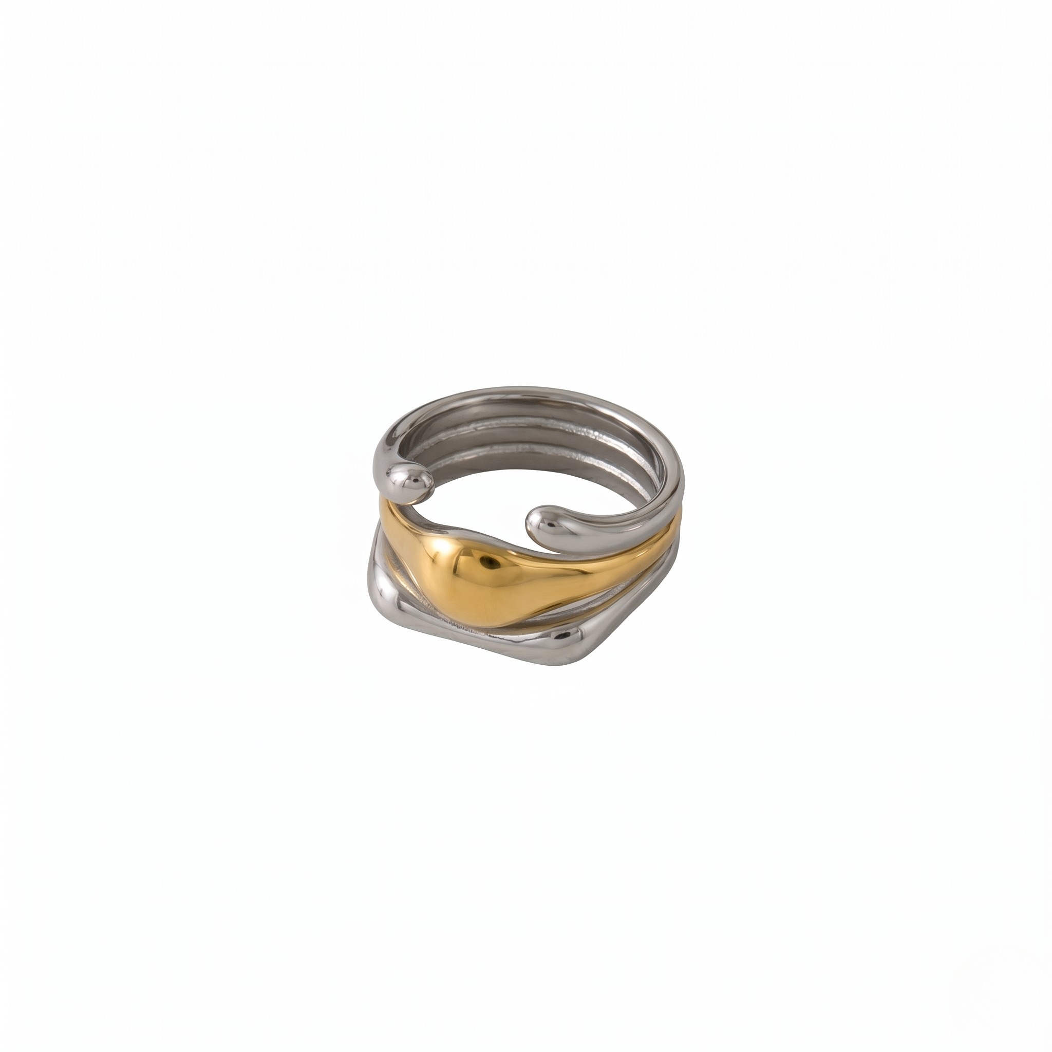 Ring — Interlocking Metal Band by J.Collins