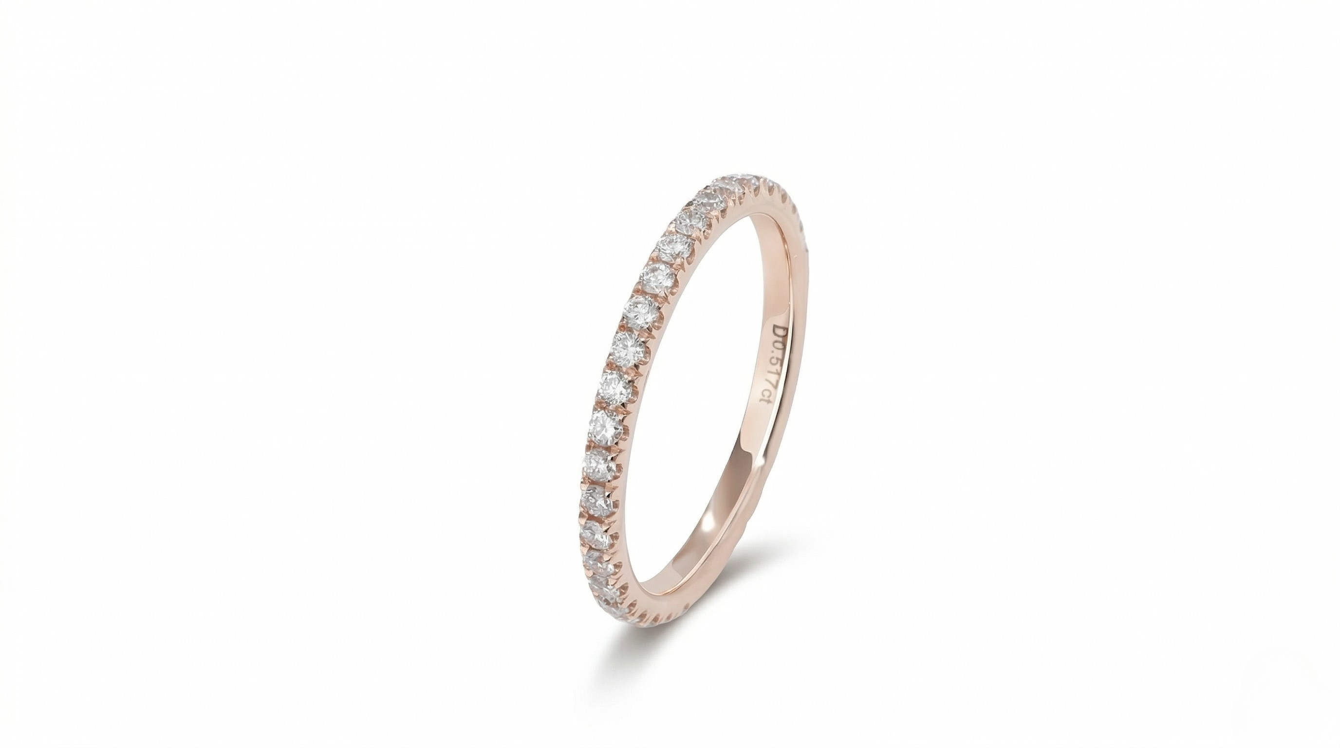 Gold ring — 14K Rose Gold Lab Diamond Ring by J.Collins