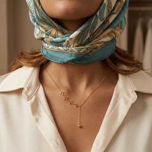 Asymmetric Star Y Necklace