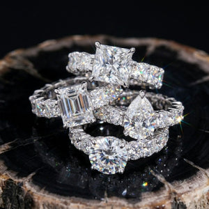 5ct Multi Cut Statement Ring Set