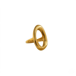 Hollow Oval Statement Ring