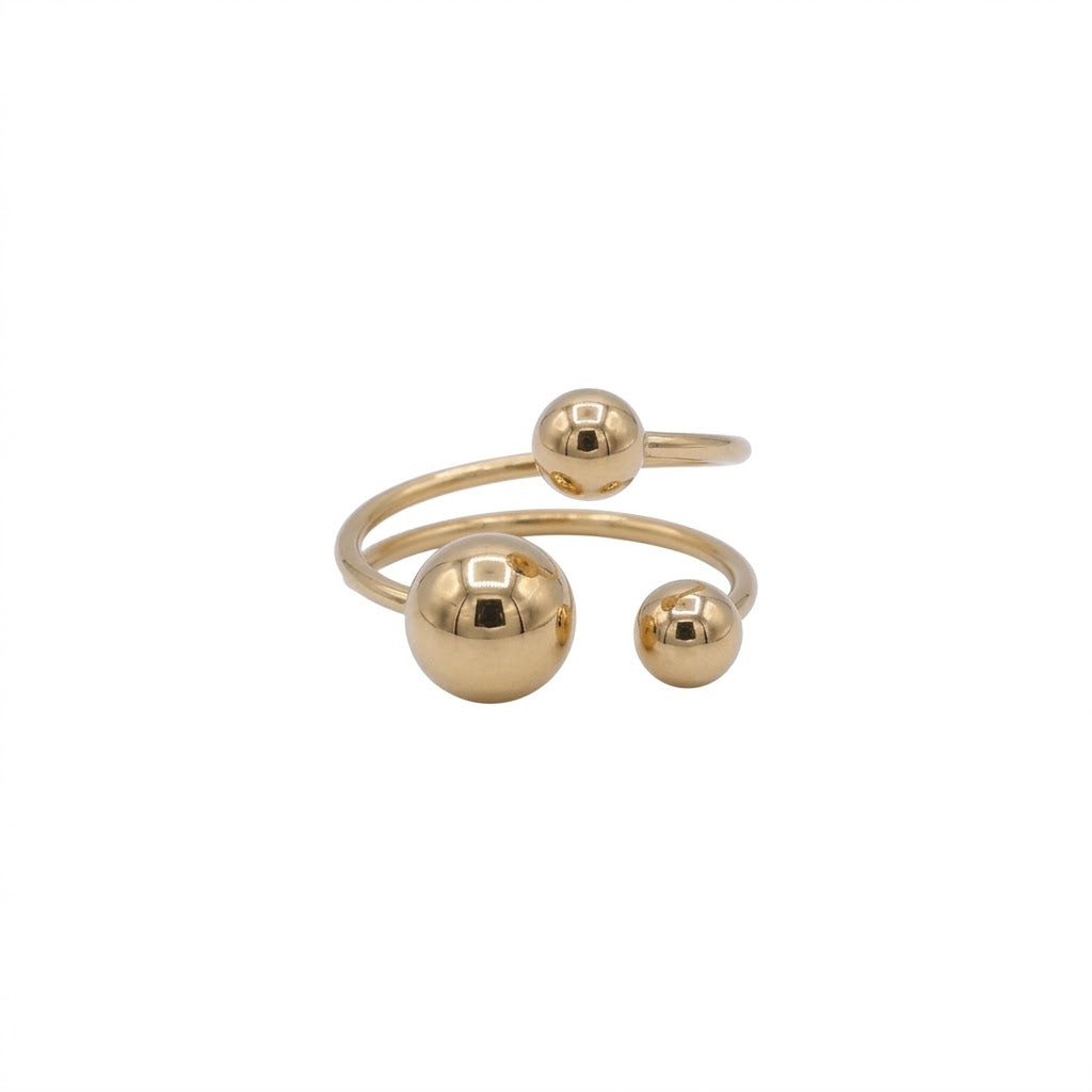 Fluid Three-Ball Ring