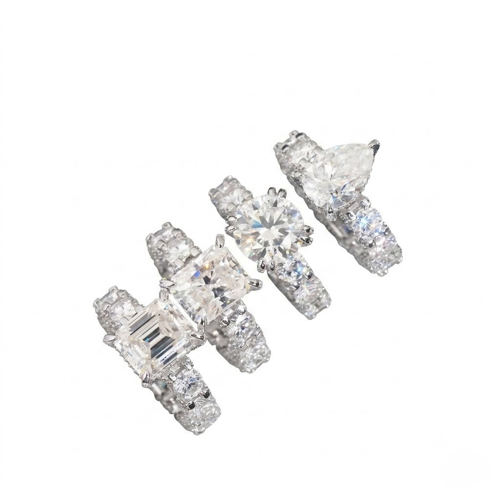 5ct Multi Cut Statement Ring Set