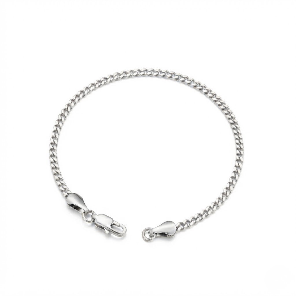 Cuban Bracelet 3mm (Silver)