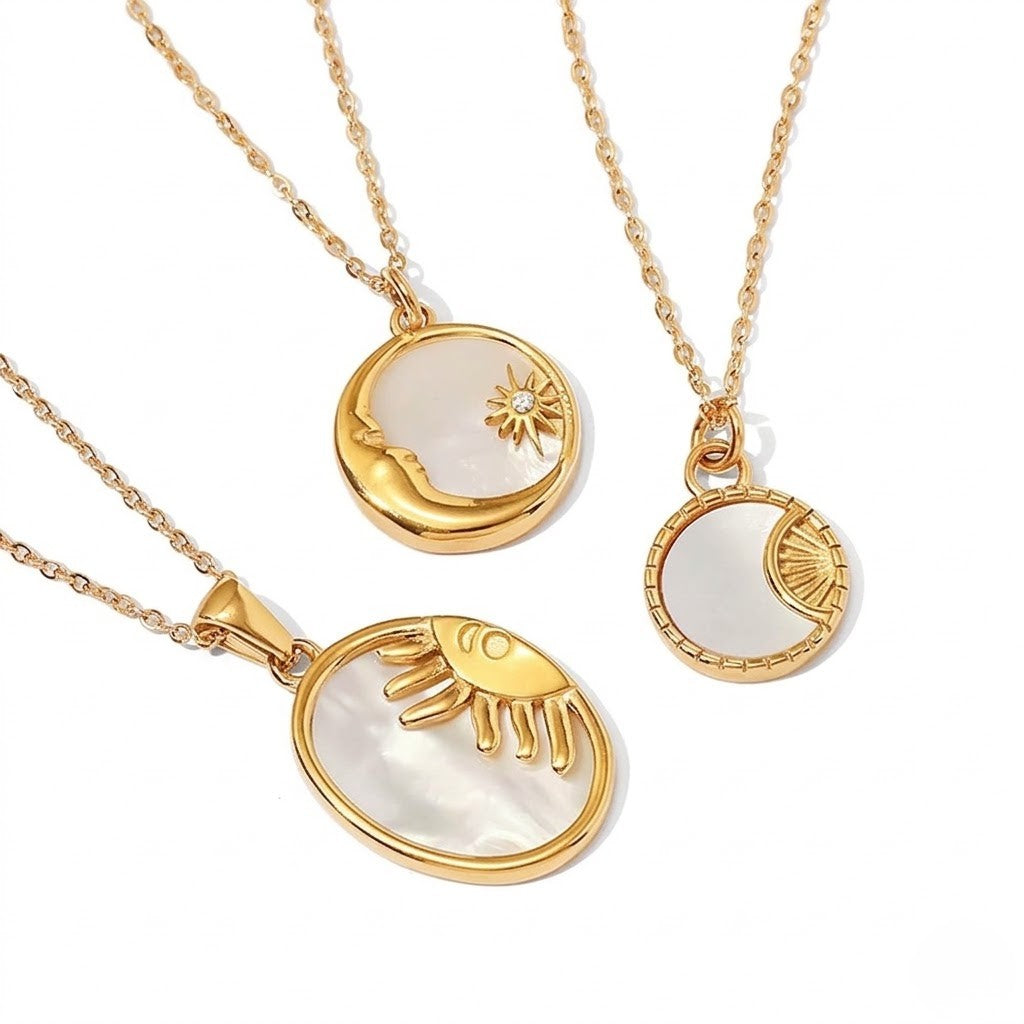 Crescent Disc Pendant