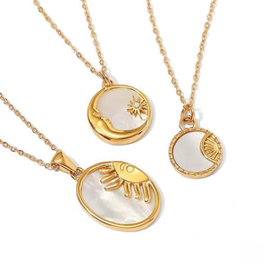 Crescent Disc Pendant