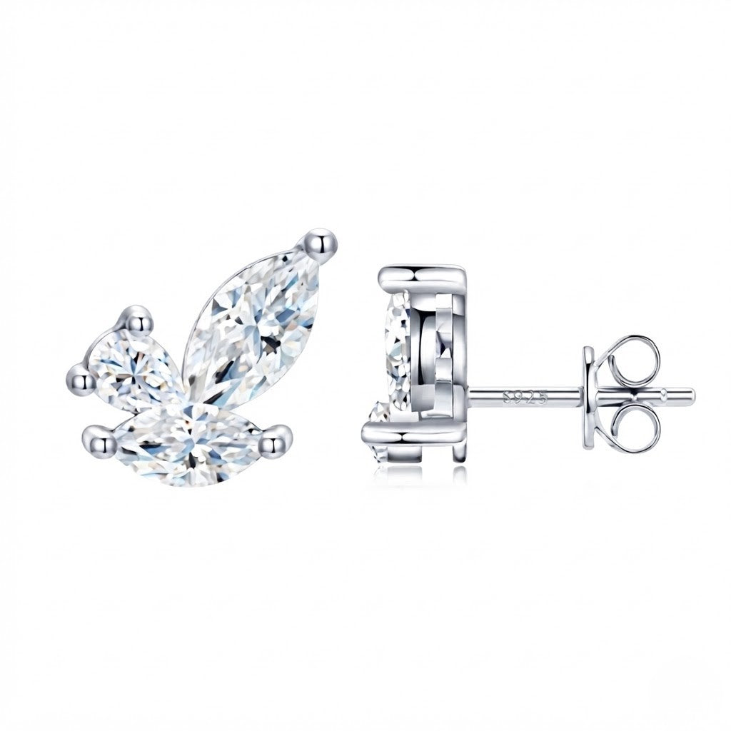 VVS Moissanite Fine Gem Stud Earrings