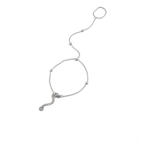 Sparkling CZ Finger Bracelet