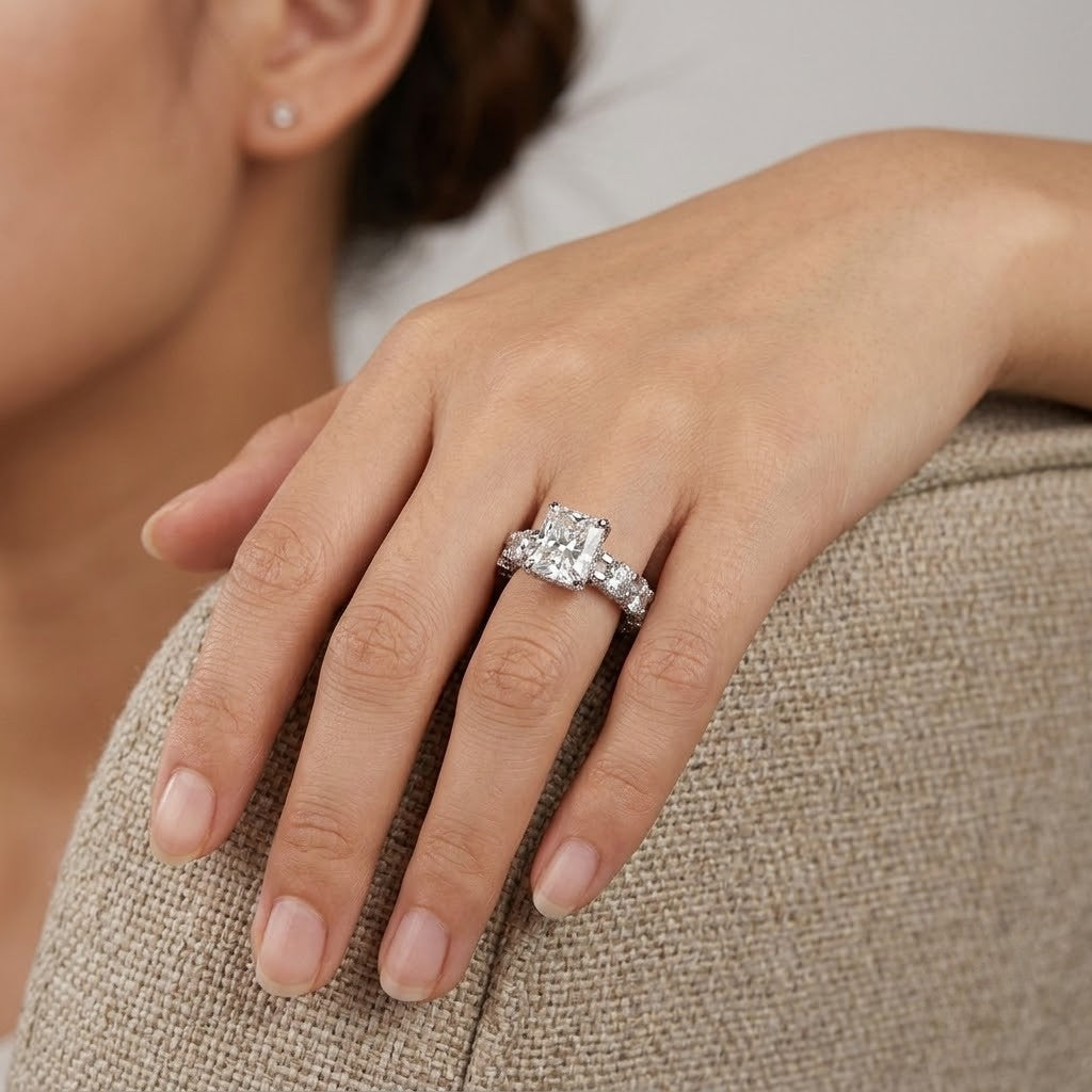 5ct Multi Cut Statement Ring Set