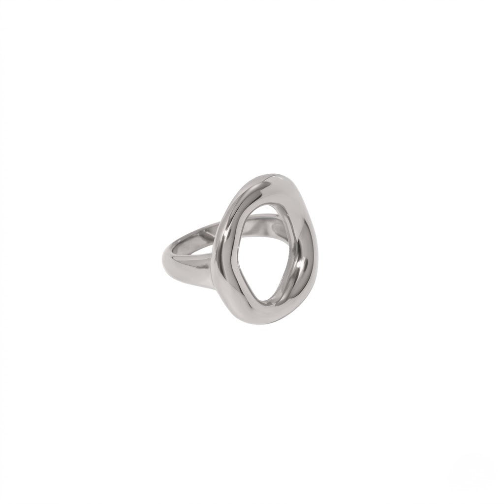 Hollow Oval Statement Ring