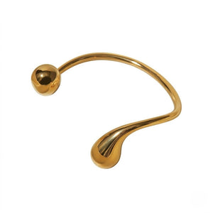 Sleek Dewdrop Open Bangle