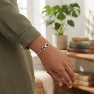 Infinity Moissanite Link VVS Bracelet