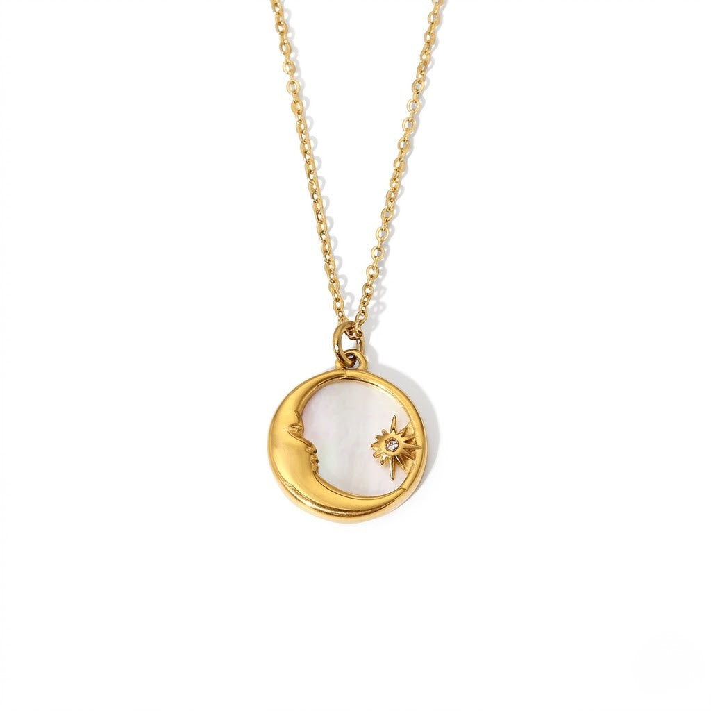 Crescent Disc Pendant