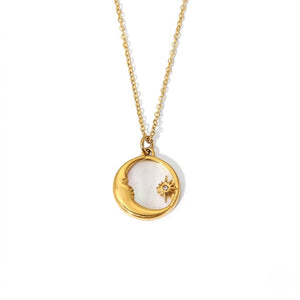 Crescent Disc Pendant