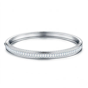 Channel Set Hinged Bangle