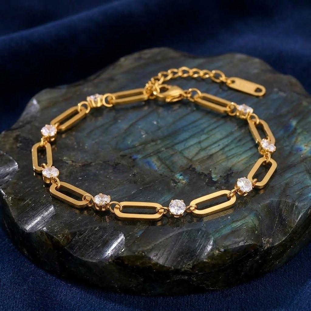 Paperclip Link Chain Bracelet