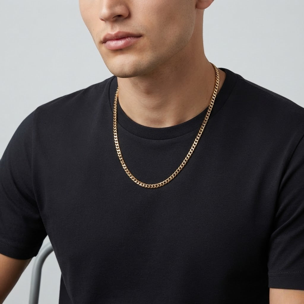 Cuban Chain 4mm (Gold)