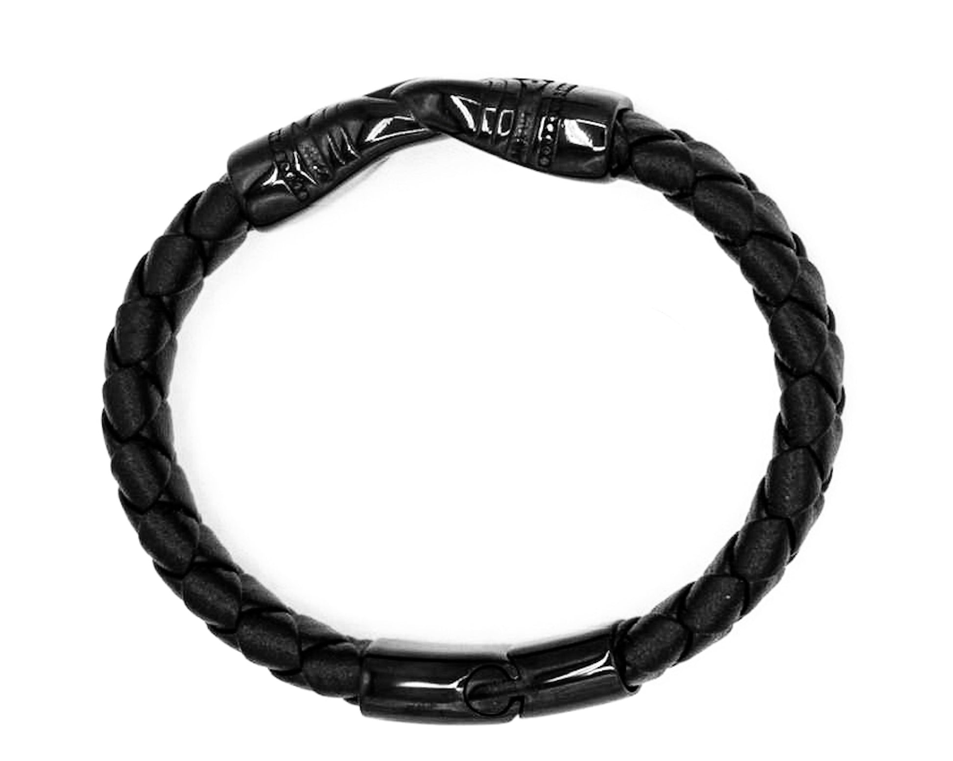 Twist Clasp Leather Bracelet