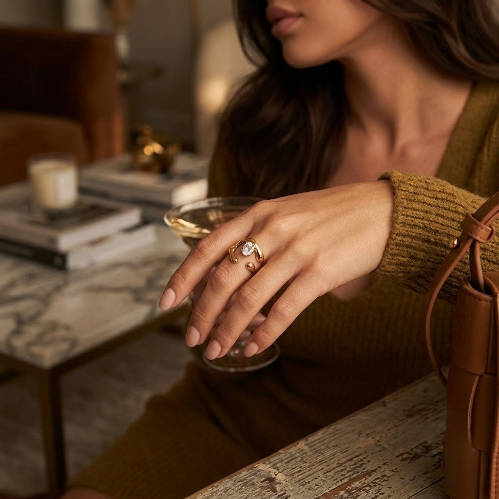 Kinetic Crystal Ring